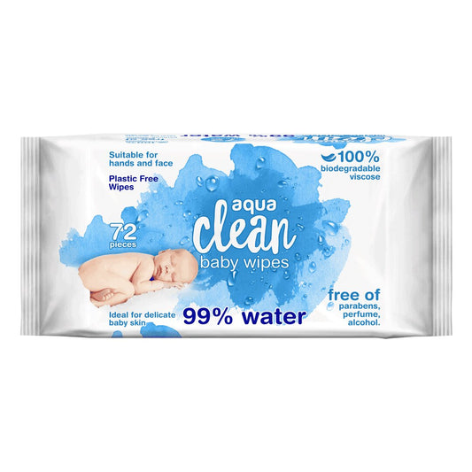Aqua Clean Baby Wet Wipes 72's | Daily Supplies