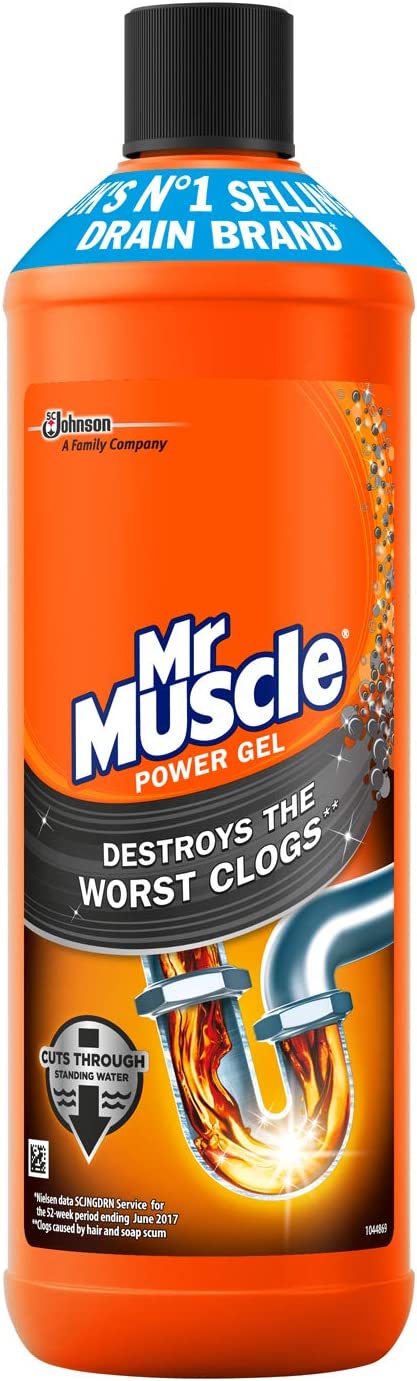Mr Muscle Drain Unblocker Drain Cleaner Power Gel 1 Litre | Daily Supplies