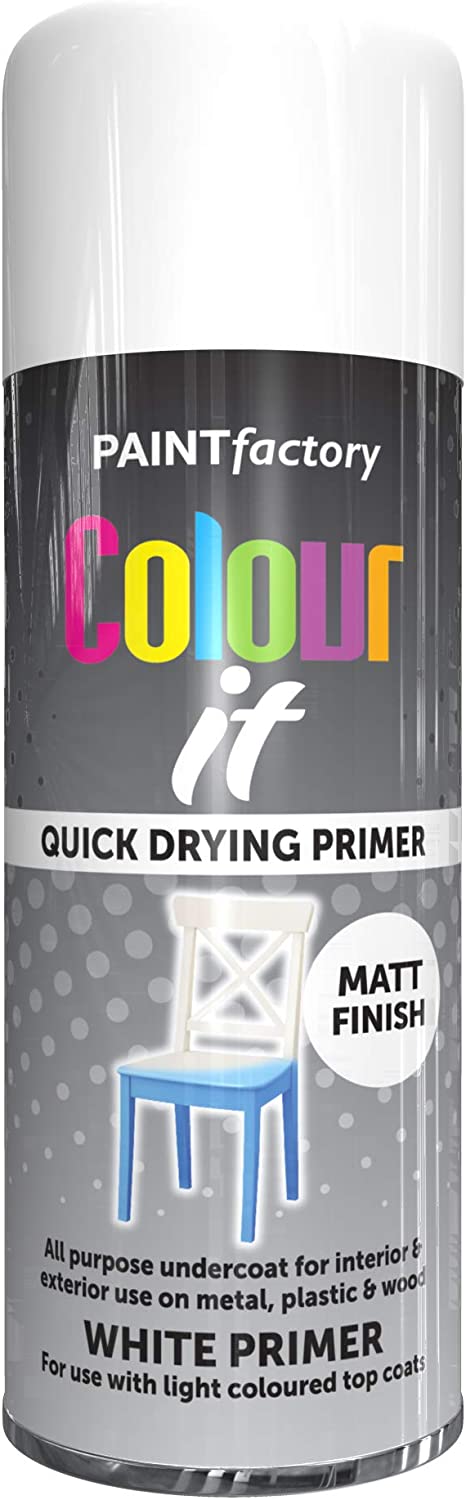 Colour It Quick Drying Primer Spray Paint White 400ml | Daily Supplies