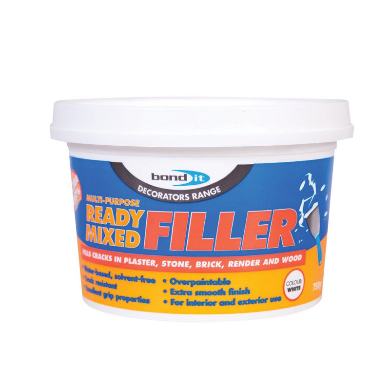 Bond It Decorators Range Multi-Purpose Ready-Mixed Filler White 750g | Daily Supplies