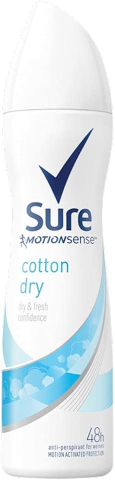 Sure Motion Sense Women Cotton Dry Deodorant 150ml | Daily Supplies
