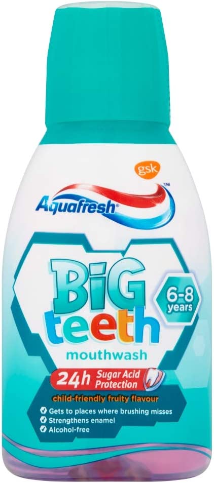 Aquafresh Big Teeth 6 Years Fruity Mouthwash 300ml | Daily Supplies