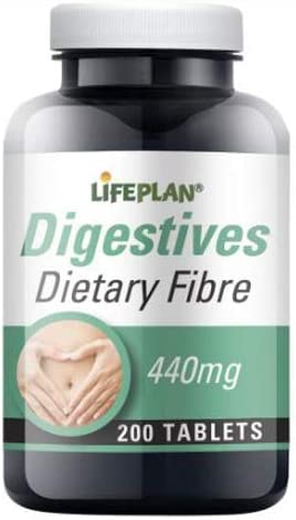 Lifeplan Digestives Dietary Fibre 440mg 200 Tablets | Daily Supplies