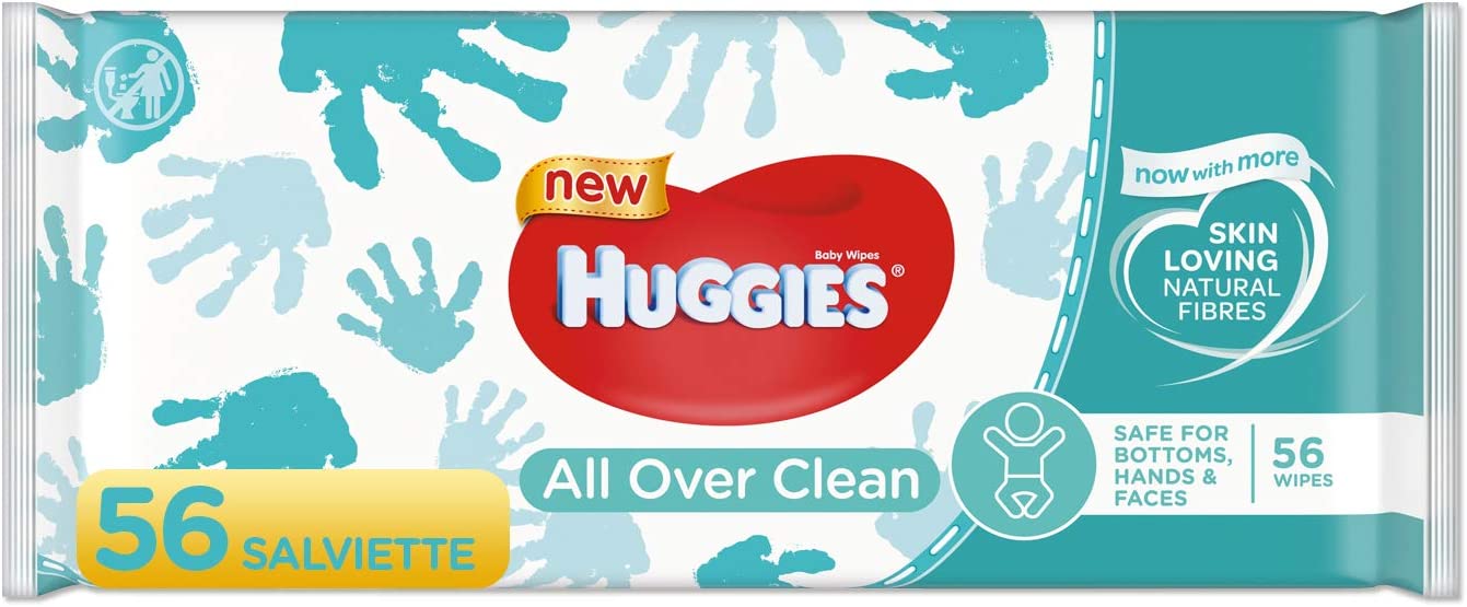 Huggies Baby All Over Clean Baby Wipes 56 Wipes | Daily Supplies