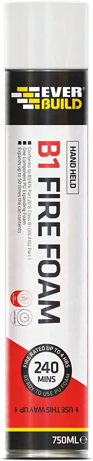 Everbuild B1 Hand Held Expanding Fire Rated Foam Pink 750ml | Daily Supplies