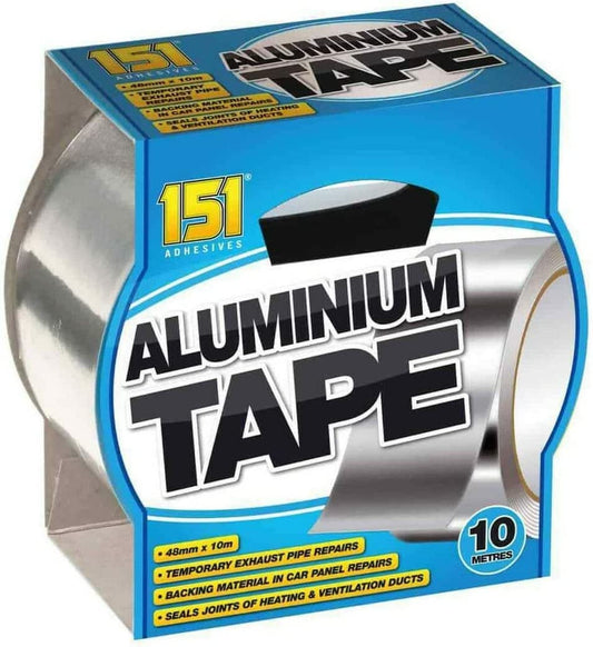 Silver Aluminium Tape 48mm X 10 Metres | Daily Supplies