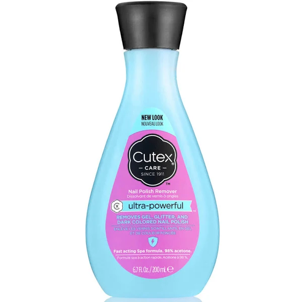 Cutex Care Ultra Powerful Gel Glitter & Dark Nail Polish Remover 200ml | Daily Supplies