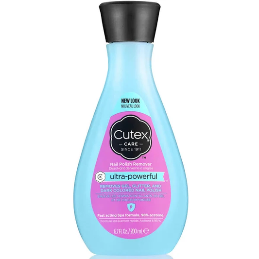 Cutex Care Ultra Powerful Gel Glitter & Dark Nail Polish Remover 200ml | Daily Supplies