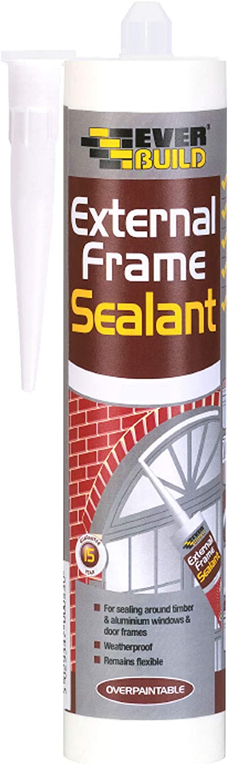 Everbuild Window and Door Frame Acrylic Sealant White 290ml | Daily Supplies