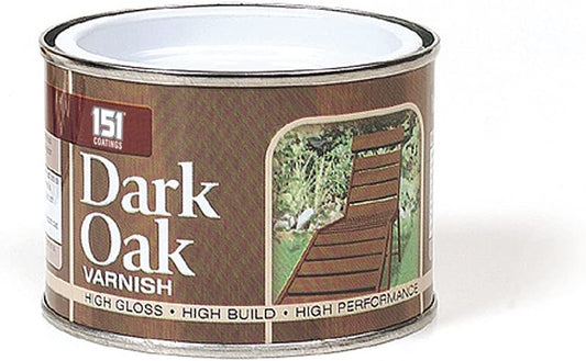 151 Coatings High Gloss Dark Oak Wood Varnish Tin 180ML | Daily Supplies