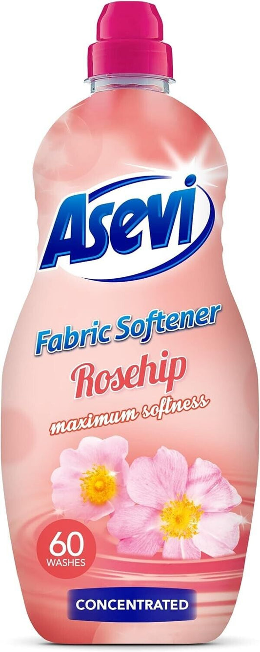 Asevi Fabric Softener Laundry Conditioner Concentrated Rosehip 1380ML | Daily Supplies