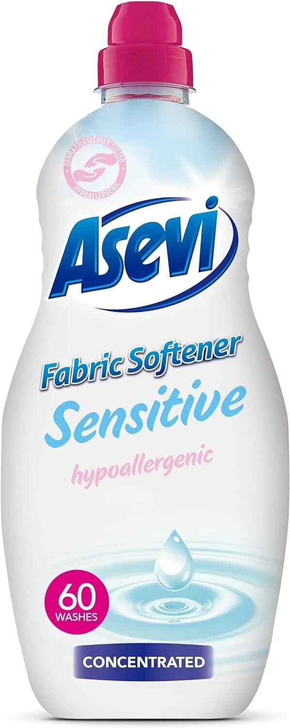 Asevi Fabric Softener Laundry Conditioner Concentrated Sensitive 1380ML | Daily Supplies
