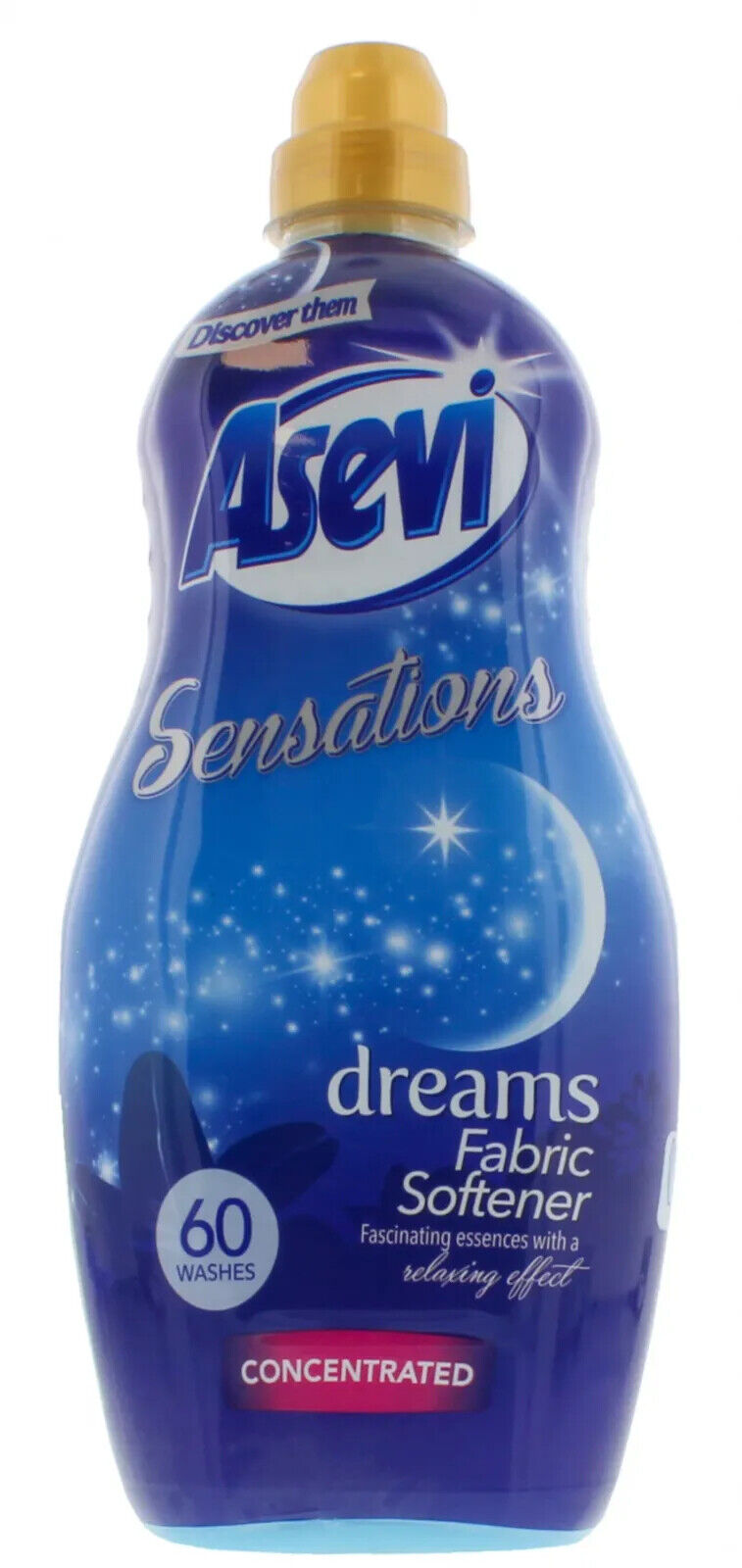 Asevi Sensations Dreams Concentrated Fabric Softener Liquid 60 Washes 1.5L | Daily Supplies
