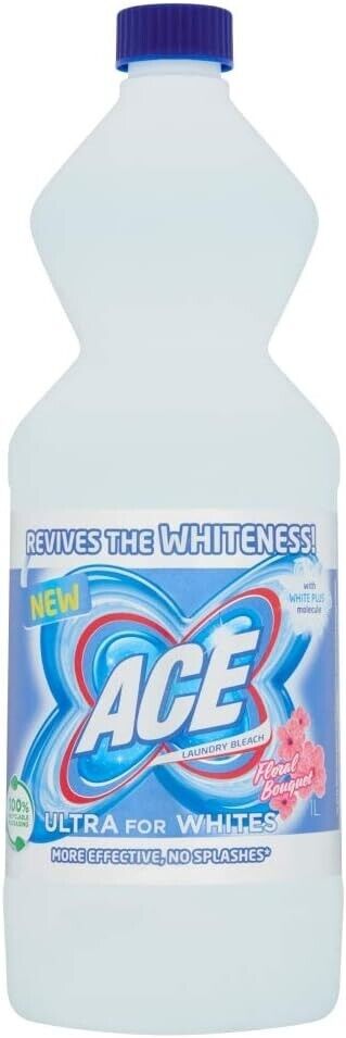 Ace Laundry Bleach Ultra White Floral Bonquet 1L | Daily Supplies
