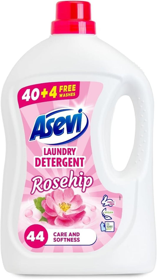 Asevi Laundry Detergent Rosehip Liquid 44 Washes 2376ml | Daily Supplies