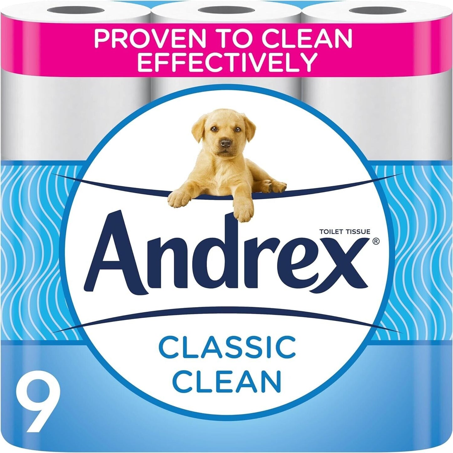 Andrex Toilet Tissue Classic Clean 9 Rolls | Daily Supplies