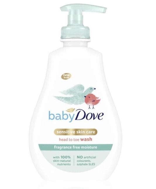 Baby Dove Head To Toe Wash Sensitive Moisture Fragrance Free 400ML | Daily Supplies
