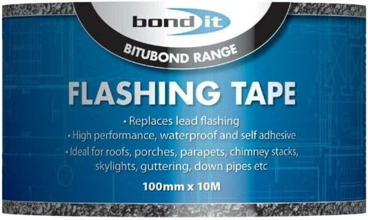 Bond It Bitubond Waterproof Self Adhesive Flashing Tape 100mm x 10m | Daily Supplies