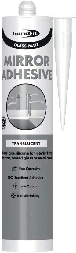 Bond It Glass-Mate Mirror Bonding Adhesive Translucent 310ml | Daily Supplies