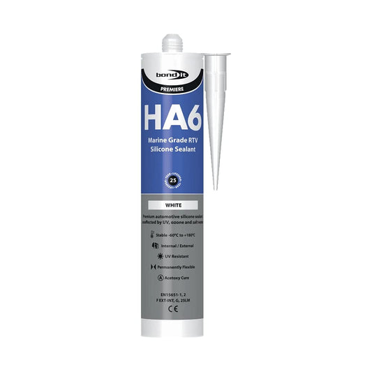 Bond It Premiere HA6 Marine Grade RTV Silicone Sealant White 310ml | Daily Supplies