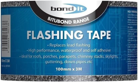 Bond It Bitubond Waterproof Self Adhesive Flashing Tape 100mm x 3m | Daily Supplies