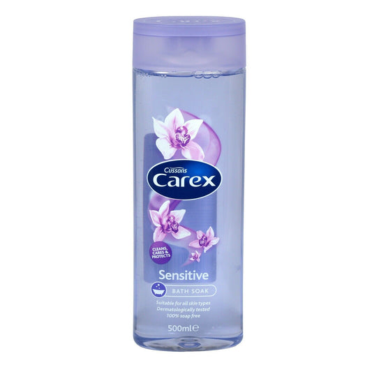 Cussons Carex Sensitive Bath Soak Liquid 500ml | Daily Supplies
