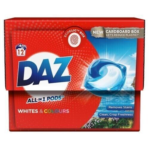 Daz All-in-1 Pods Laundry Detergent 12 washes | Daily Supplies