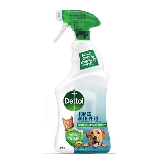 Dettol Multipurpose Cleaner Homes With Pets Fresh Breeze 750ml | Daily Supplies