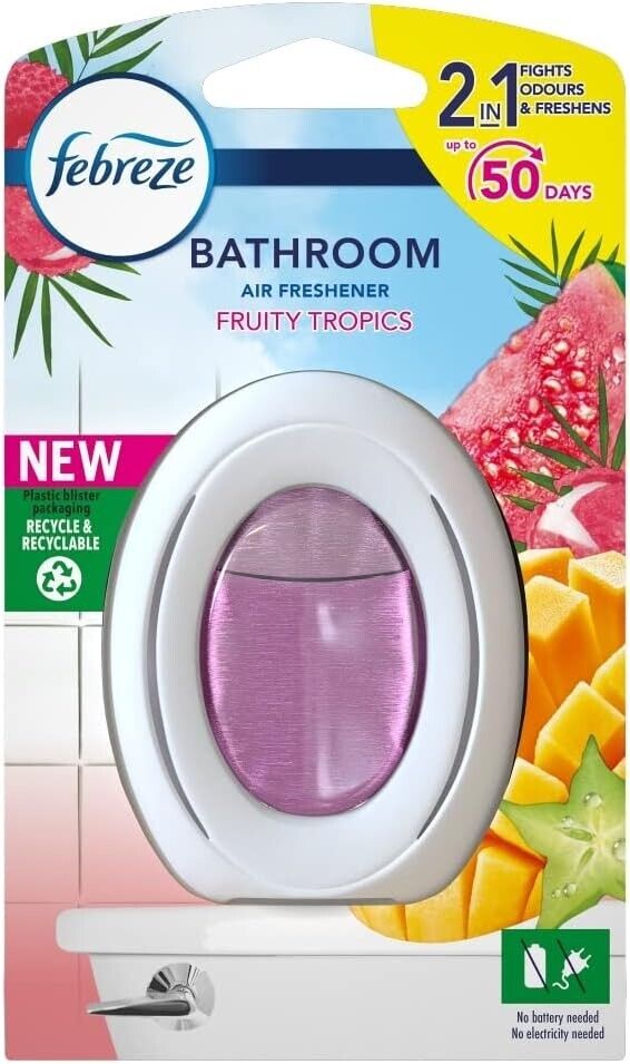 Febreze Bathroom Continuous Air Freshener Fruity Tropics | Daily Supplies