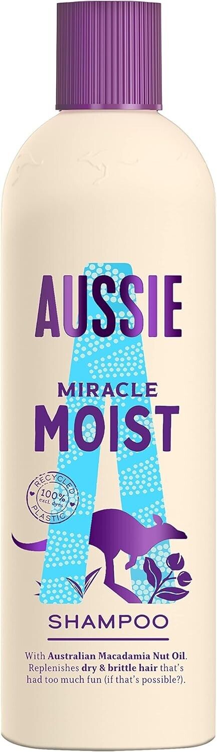 Aussie Miracle Moist Shampoo 300ml | Daily Supplies