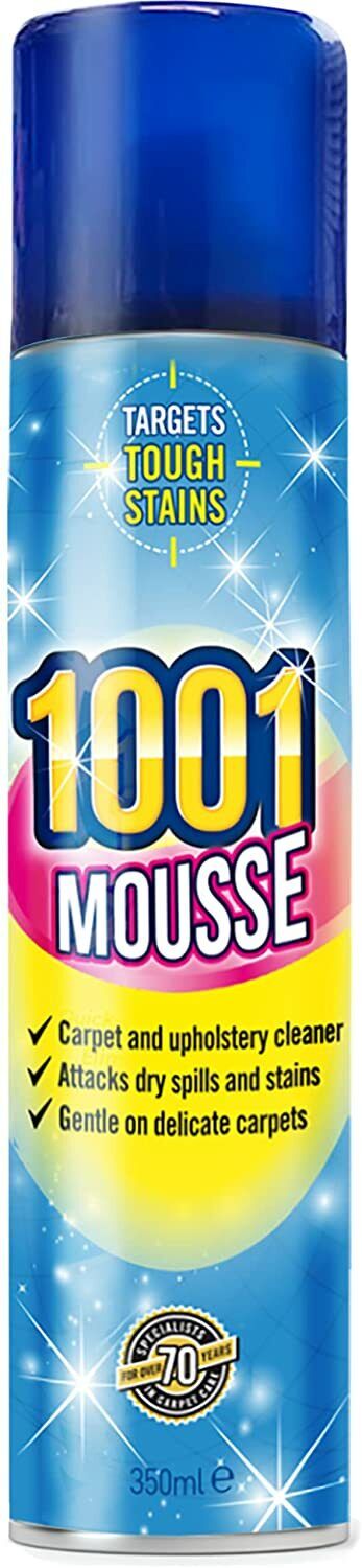 1001 Mousse Carpet and Upholstery Cleaner 350ML- Pack of 1 | Daily Supplies