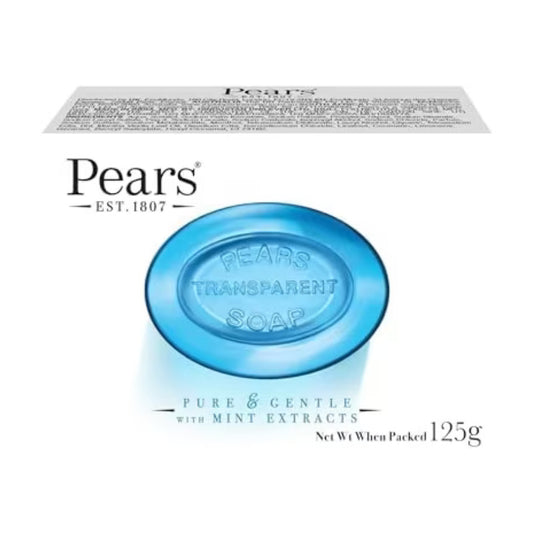 Pears Pure & Gentle Transparent Soap with Mint Extracts 125g | Daily Supplies