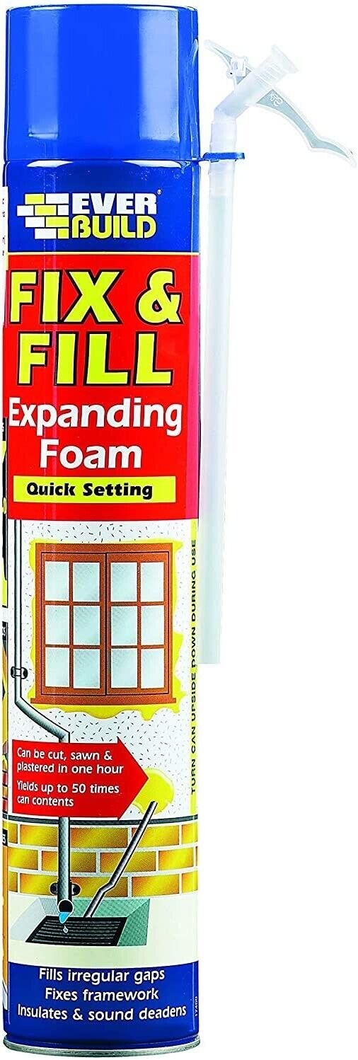 Everbuild Fix and Fill Quick Setting Expanding Foam 750ml | Daily Supplies