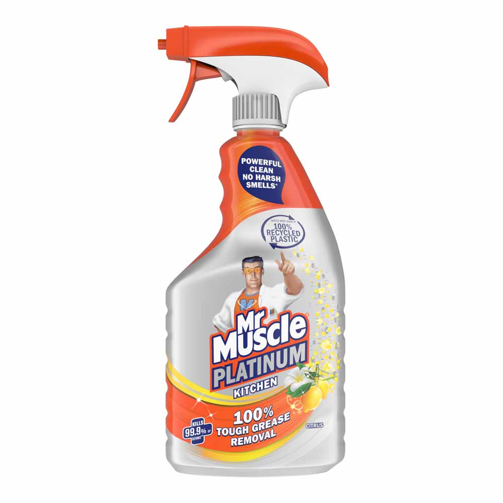 Mr Muscle Kitchen Cleaner Citrus Platinum Antibacterial Kitchen Spray 750ml | Daily Supplies