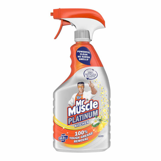 Mr Muscle Kitchen Cleaner Citrus Platinum Antibacterial Kitchen Spray 750ml | Daily Supplies