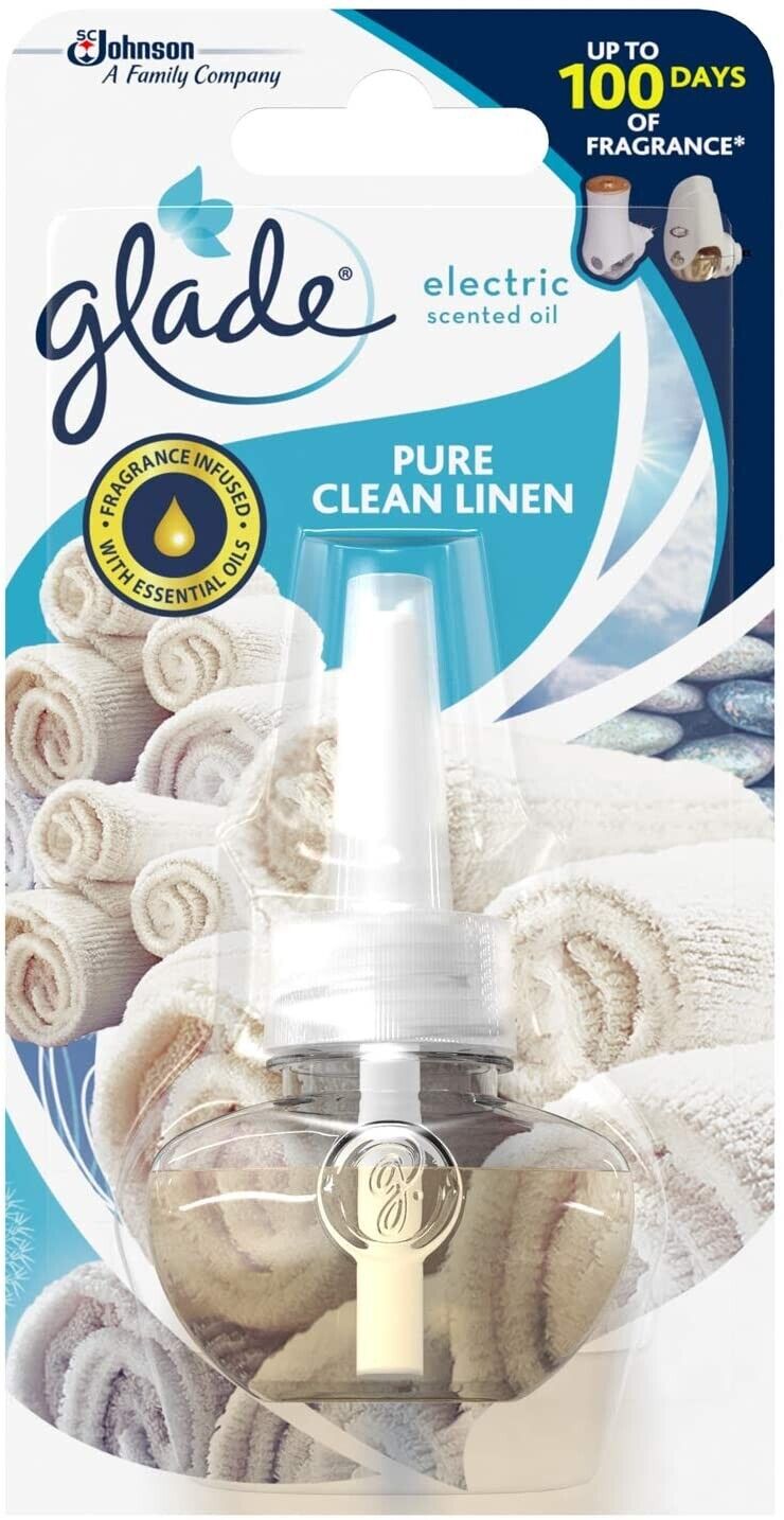 Glade Electric Scented Oil Refill Plug In Clean Linen 20ml | Daily Supplies