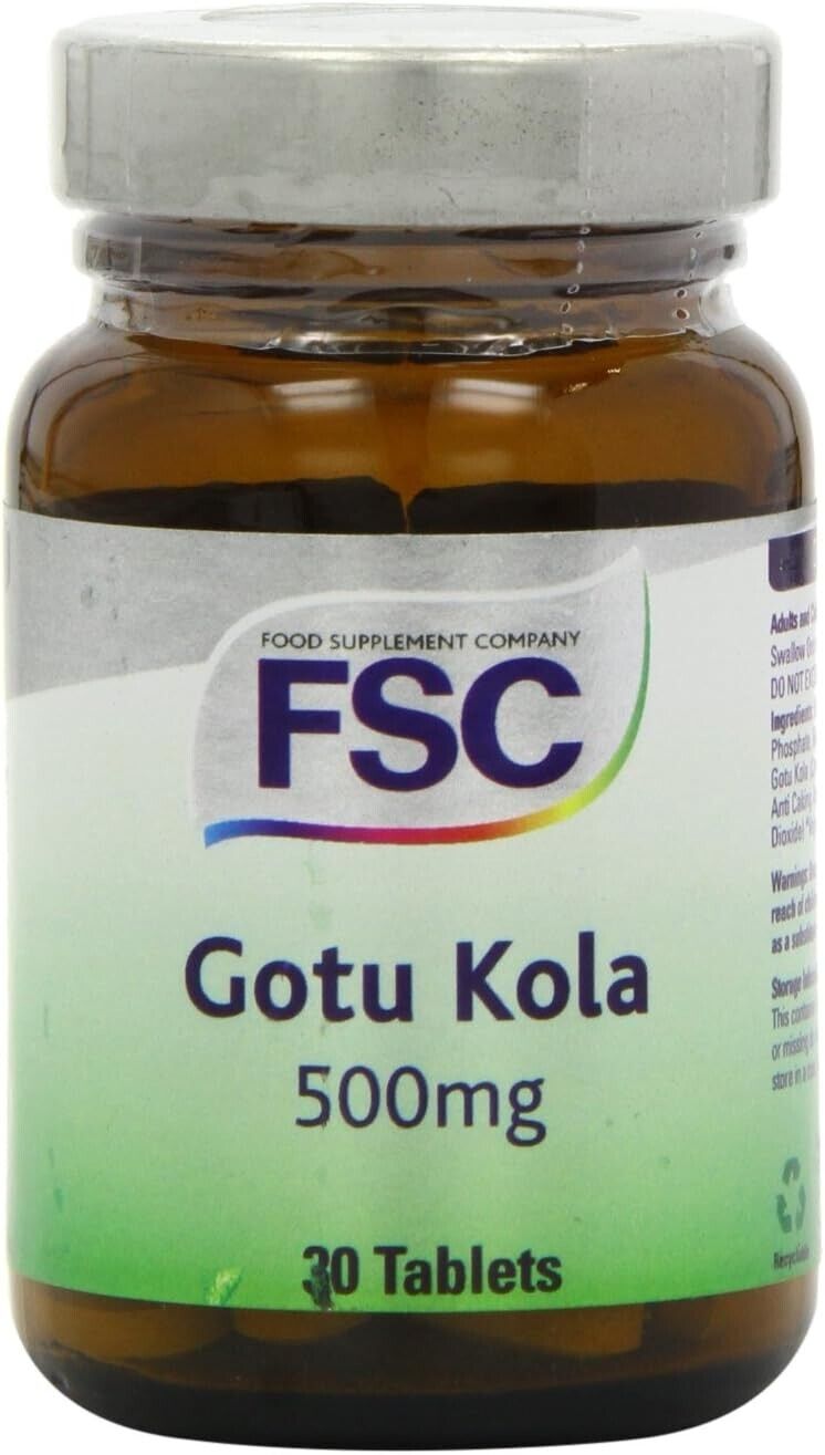 FSC Gotu Kola 500mg 30 Tablets | Daily Supplies