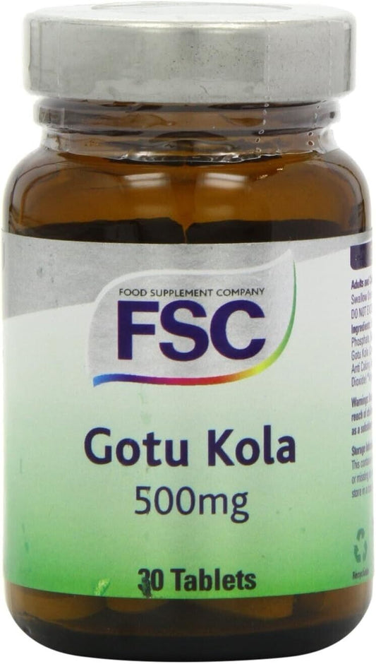 FSC Gotu Kola 500mg 30 Tablets | Daily Supplies