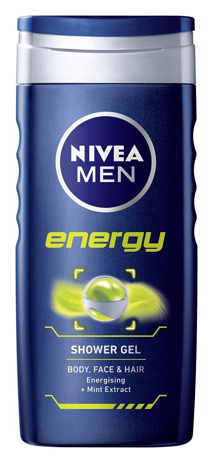 Nivea For Men Energy 2in1 Shower Gel 250ml | Daily Supplies