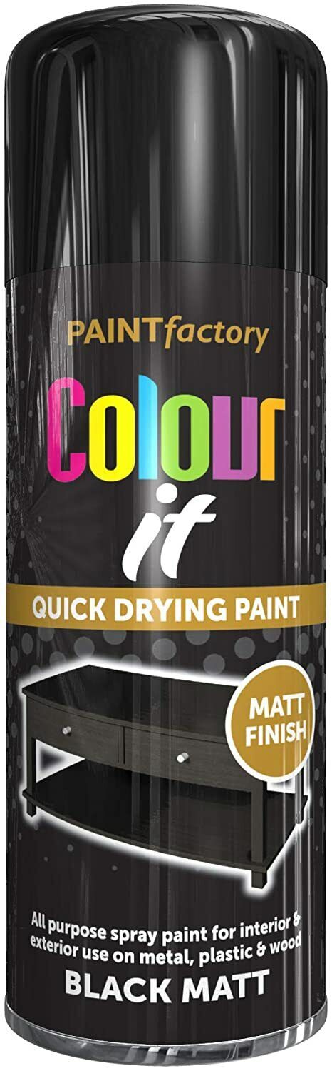 Paint Factory All Purpose Black Matt 400ml | Daily Supplies