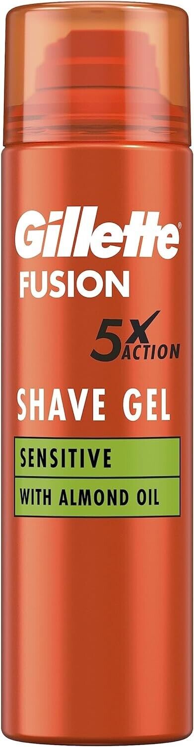 Gillette Fusion 5 Ultra Sensitive Mens Shaving Gel 200ml | Daily Supplies