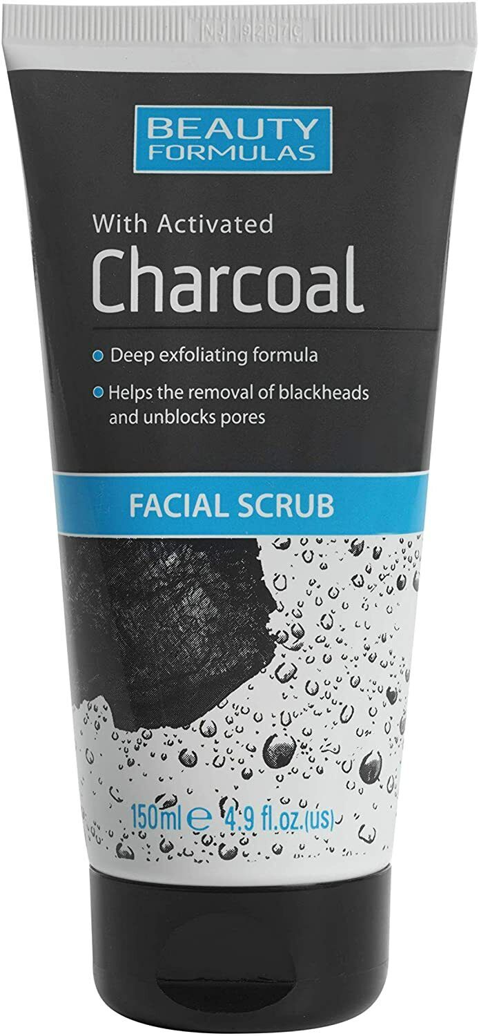 Beauty Formulas With Activated Charcoal Facial Scrub 150ml | Daily Supplies
