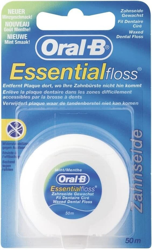 Oral B Essential Waxed Mint Floss 50m | Daily Supplies