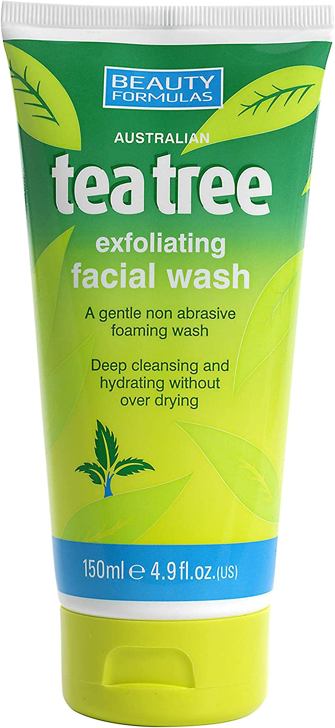 Beauty Formulas Australian Tea Tree Exfoliating Facial Wash 150ml | Daily Supplies