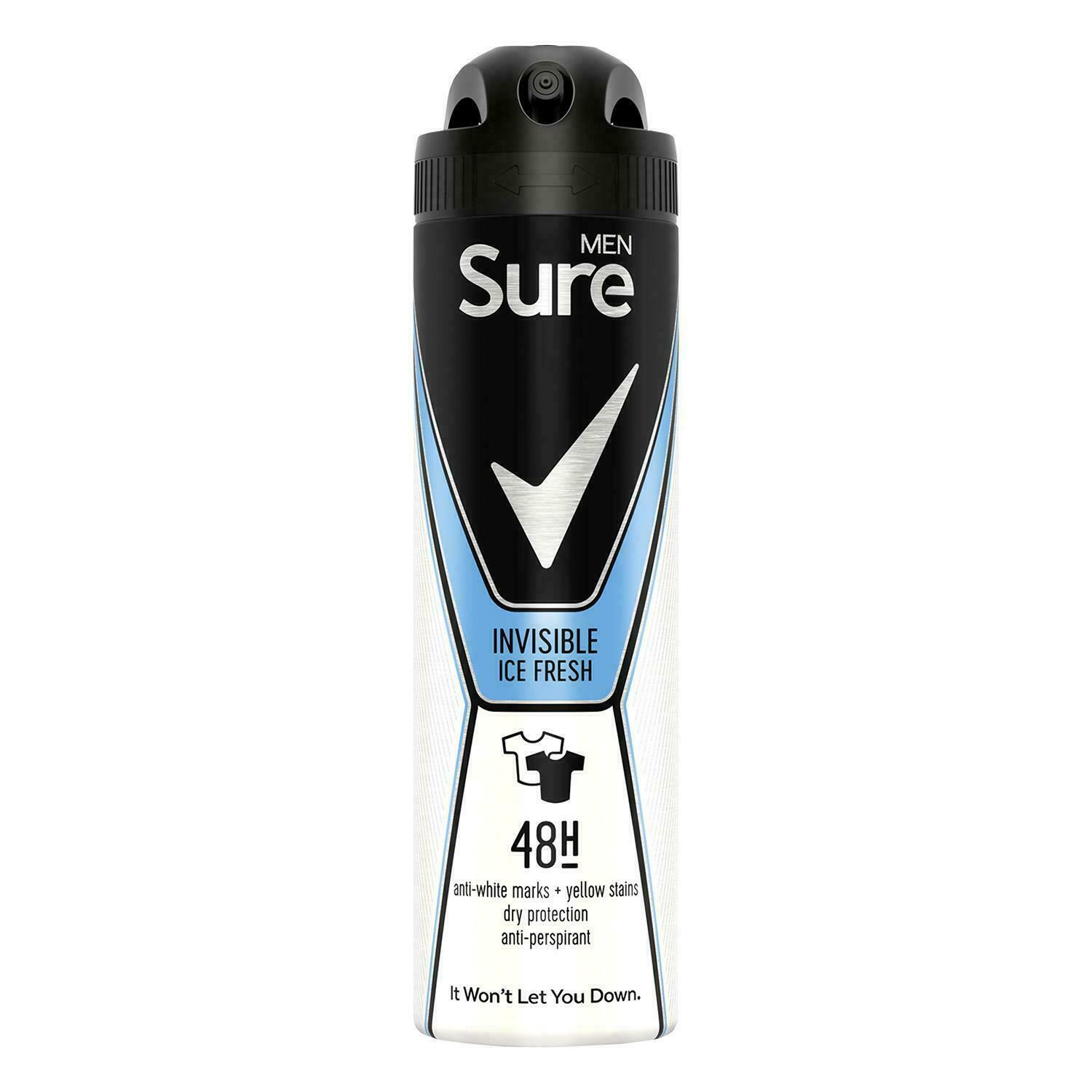 Sure Men Deodorant Invisible Ice 150ml | Daily Supplies
