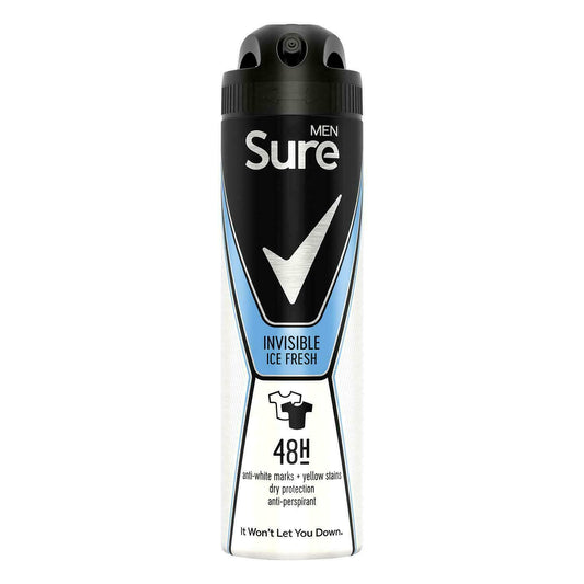 Sure Men Deodorant Invisible Ice 150ml | Daily Supplies