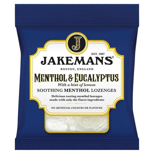 Jakemans Throat and Chest Menthol Sweets Menthol and Eucalyptus 73g | Daily Supplies