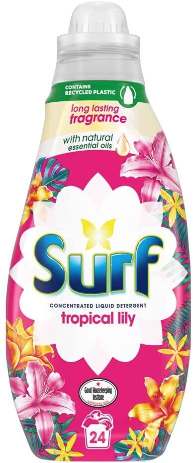 Surf Tropical Lily Laundry Liquid 24 Washes 648ml | Daily Supplies