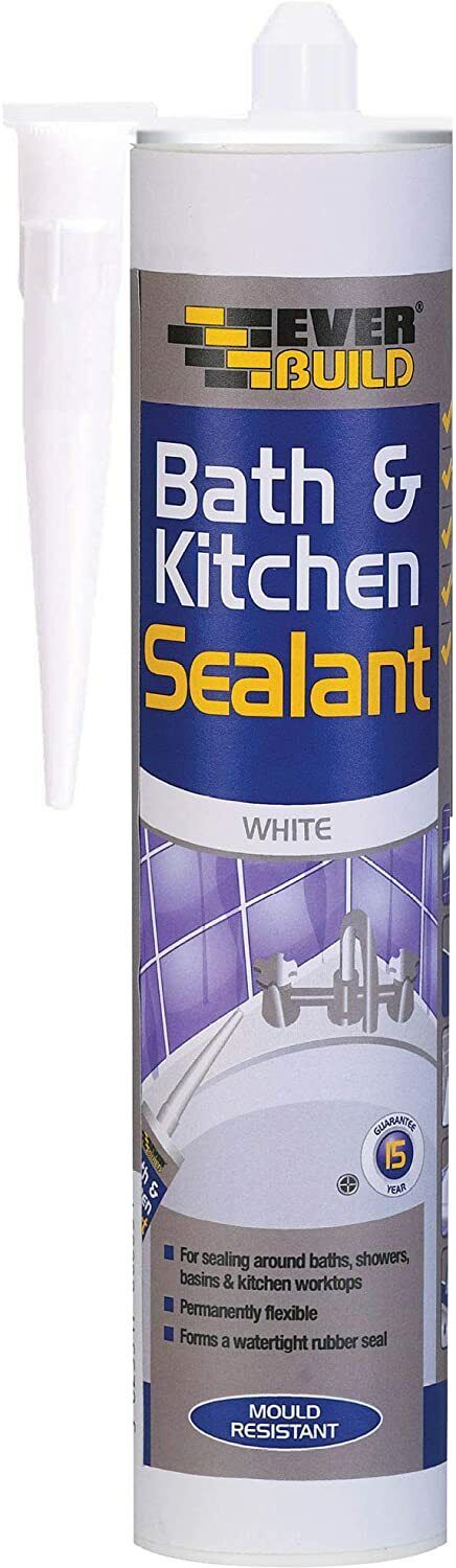 Everbuild Bath & Kitchen Sealant White 290ML | Daily Supplies
