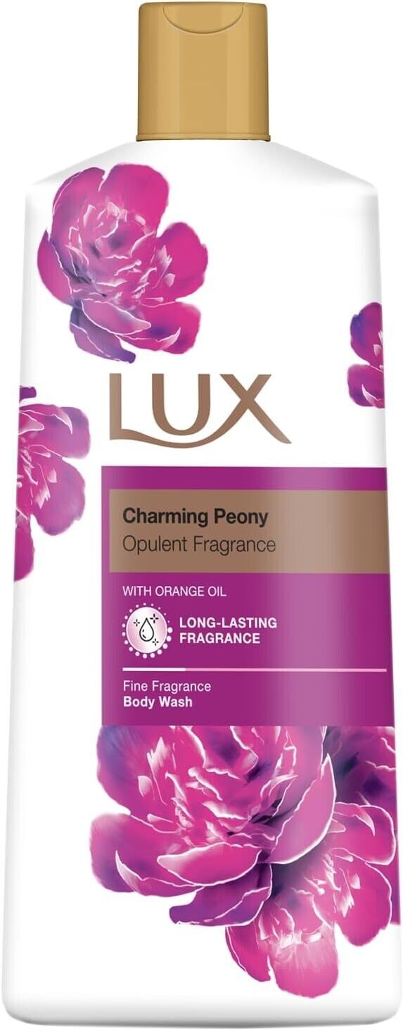 Lux Body Wash With Organ Oil Charming Peony Opulent Fragrance 600ml | Daily Supplies